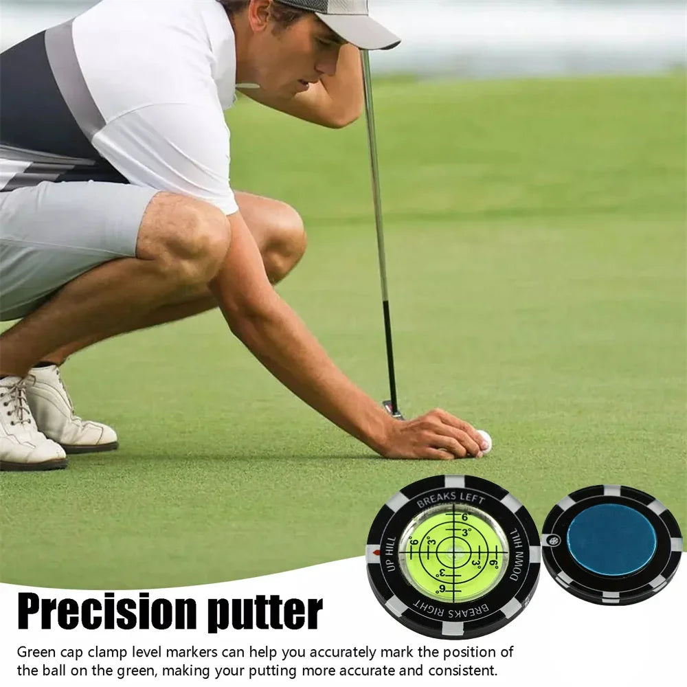 Golf Putt Ball Marker High Precision Round Green Reader Golfing