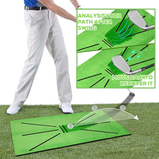 Golf Training Mat Swing Track Practice