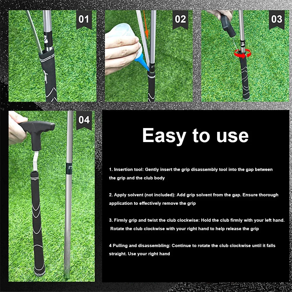 Golf Grip Removal Tool Golf Club Grip Tool V-Groove Grip Remover Saver