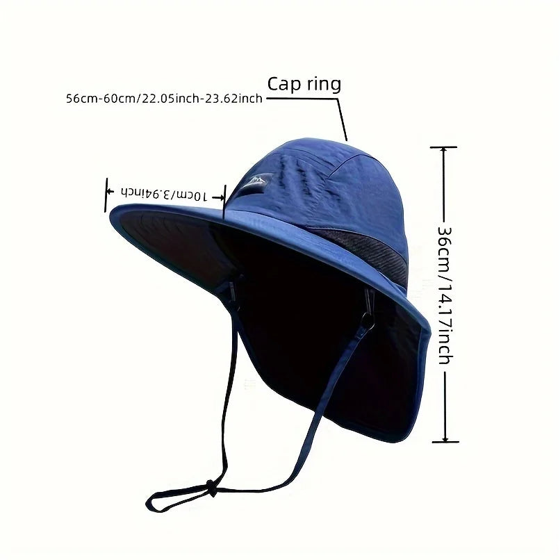 Durable Carbon Fiber Outdoor Sun Hat for Hiking, Camping, Golf & More