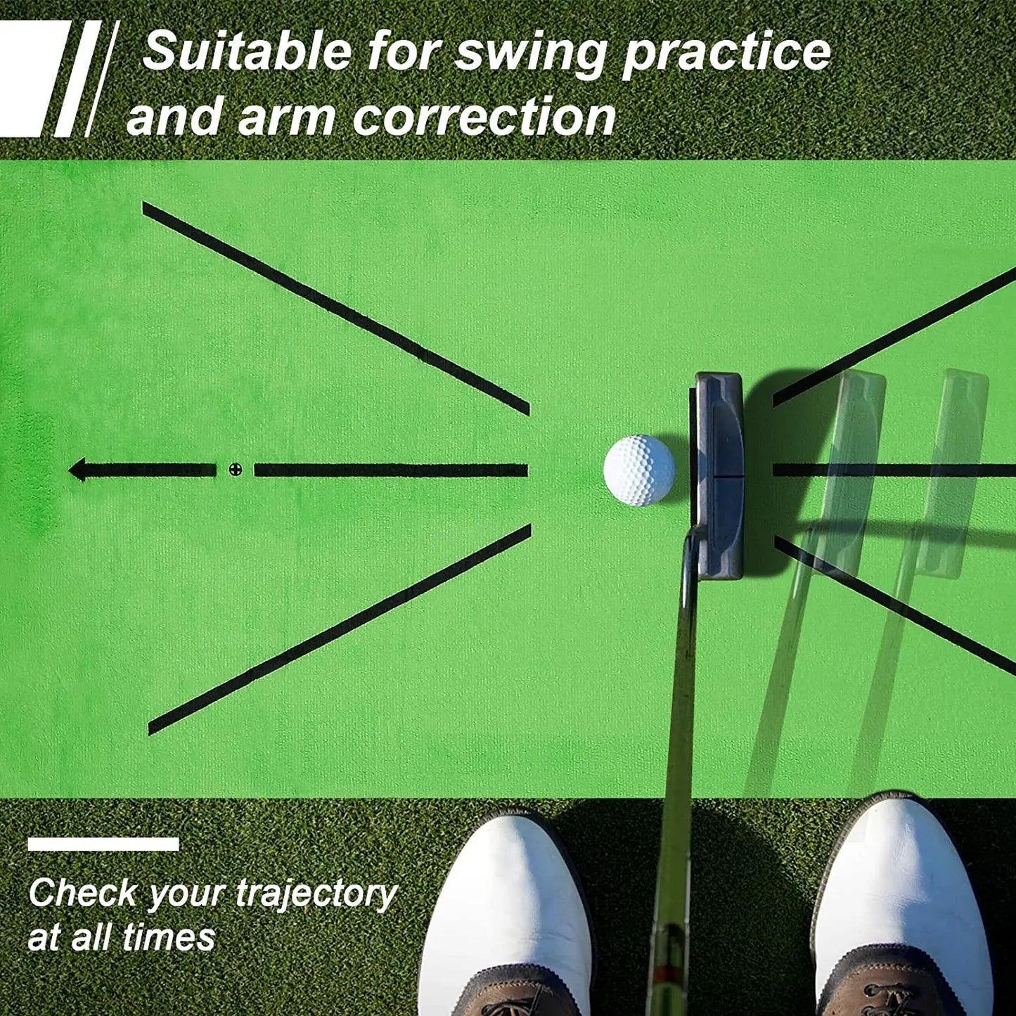 Golf Training Mat Swing Track Practice