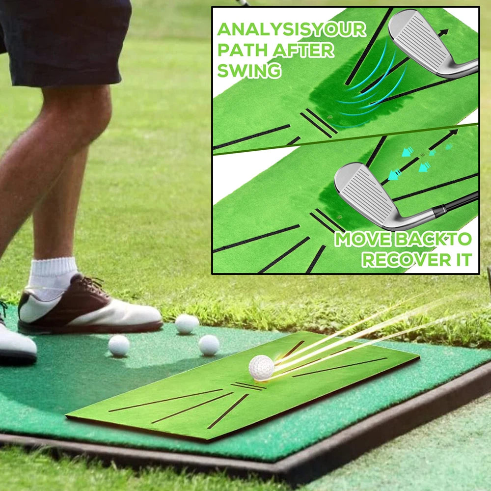 Golf Training Mat Swing Track Practice